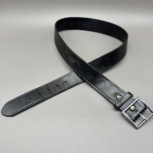 Dutyman Leather Mens Heavy Duty Belt Full Grain Work Utility Black 38 1.5" Wide